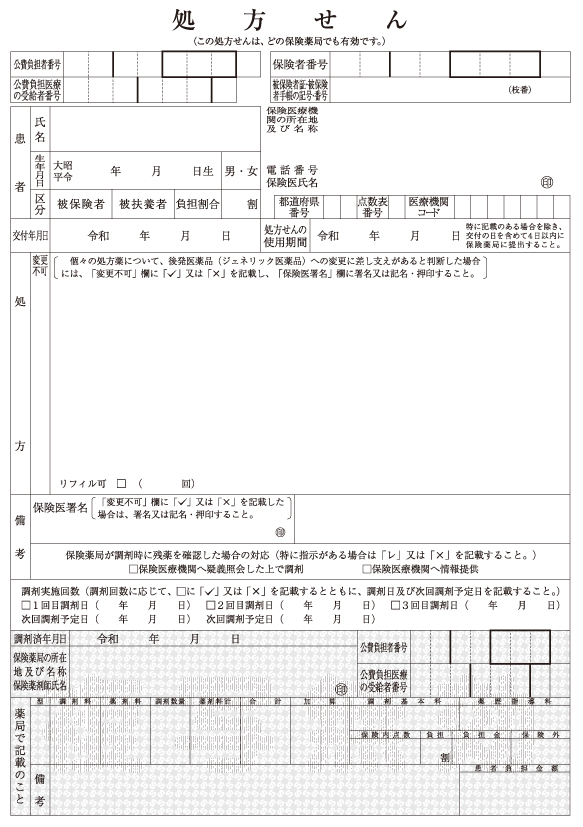 SH-A5 処方箋